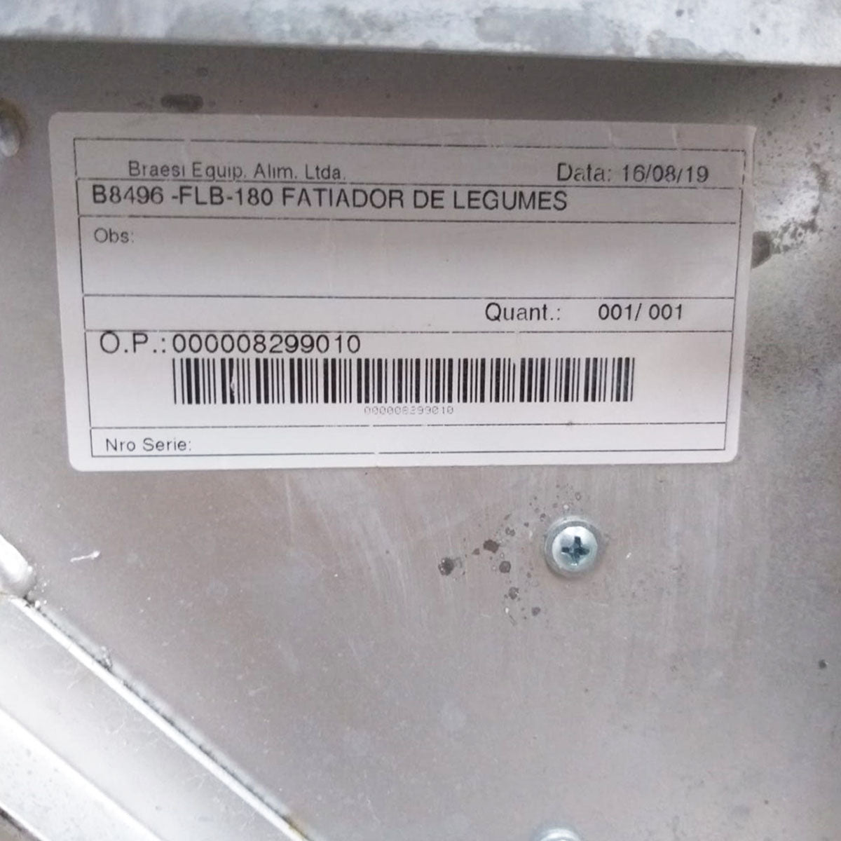 SEMINOVO - Fatiador Cortador Picador de Tomates Flb-180 - Braesi