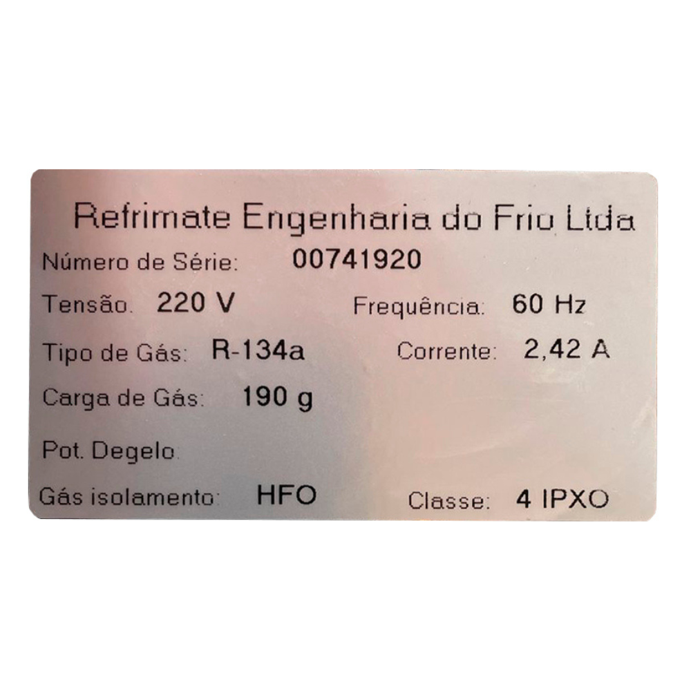 MOSTRUÁRIO - Cervejeira Preta 400L Porta Solida -5,5°C a +2°C VCC400S - Refrimate