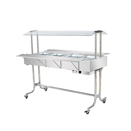 Buffet Estufa Aquecimento Carro Self Service Térmico 8 cubas Banho Maria 1/2 GN Ea8m – Venâncio