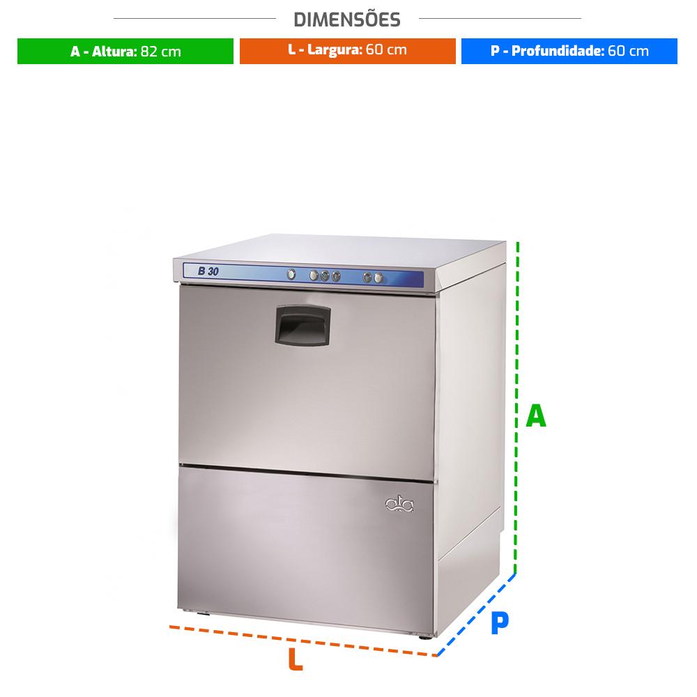 Lavadora de louça profissional Metvisa 220V para restaurantes