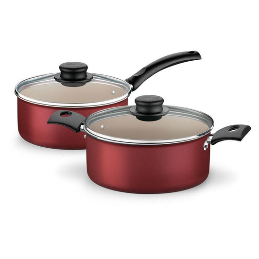 Jogo de Panelas Turim 2 Peças Alumínio Antiaderente PTV2 e PTV4 Vermelho - Tramontina