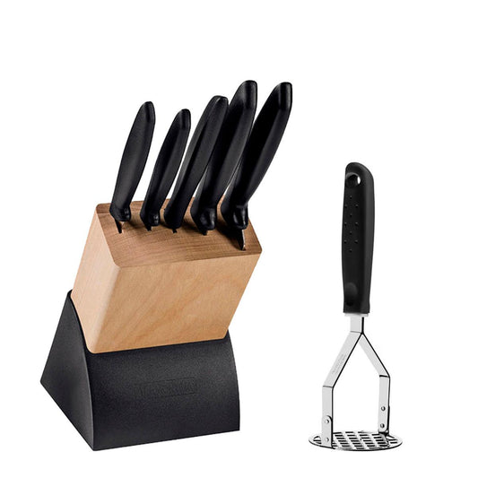 Kit - Faqueiro Plenus 6 Peças + 1 Amassador de Batata e Feijão - Tramontina