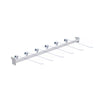 Kit - Régua Para Gondola 91cm + 6 Ganchos Simples - Sa Gondolas