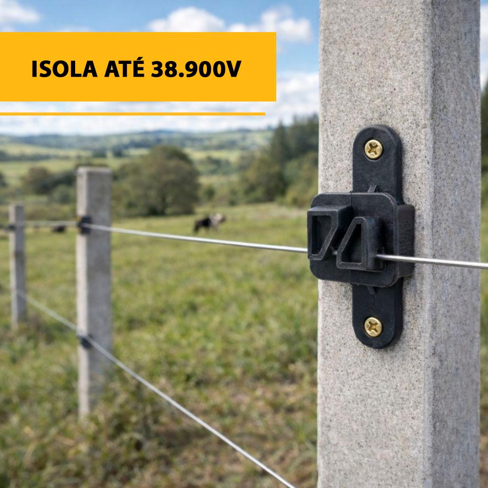 Kit 20 Fixadores Suporte Tipo W Para Arame/fio Cercas Elétricas STW - ZEBU 35-3