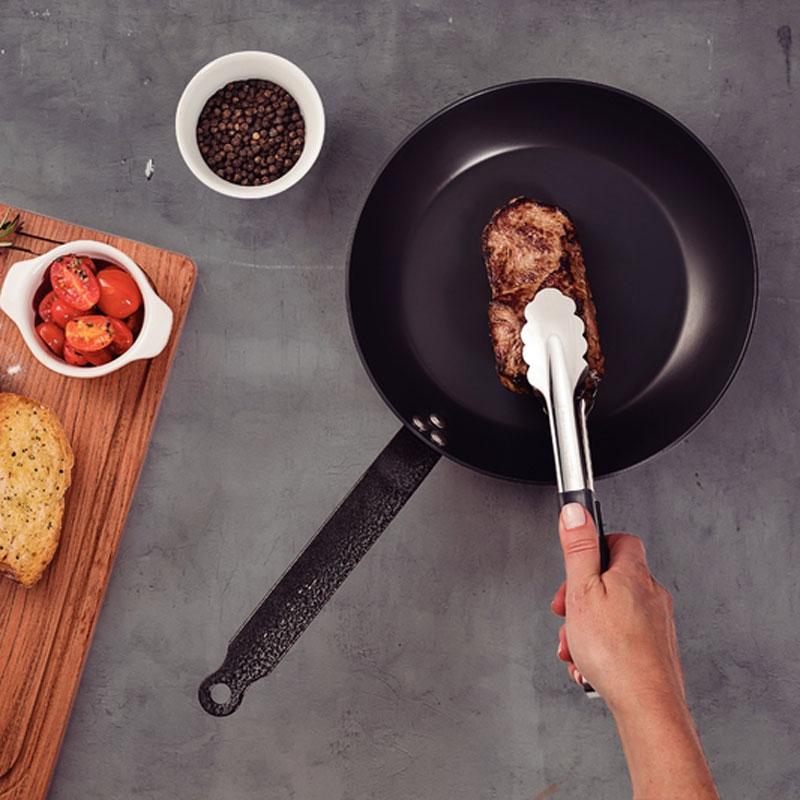 Pegador Manuseador de Carne Utilitá em Aço Inox e Cabo Emborrachado 30 cm PMC2 - Tramontina 25057160