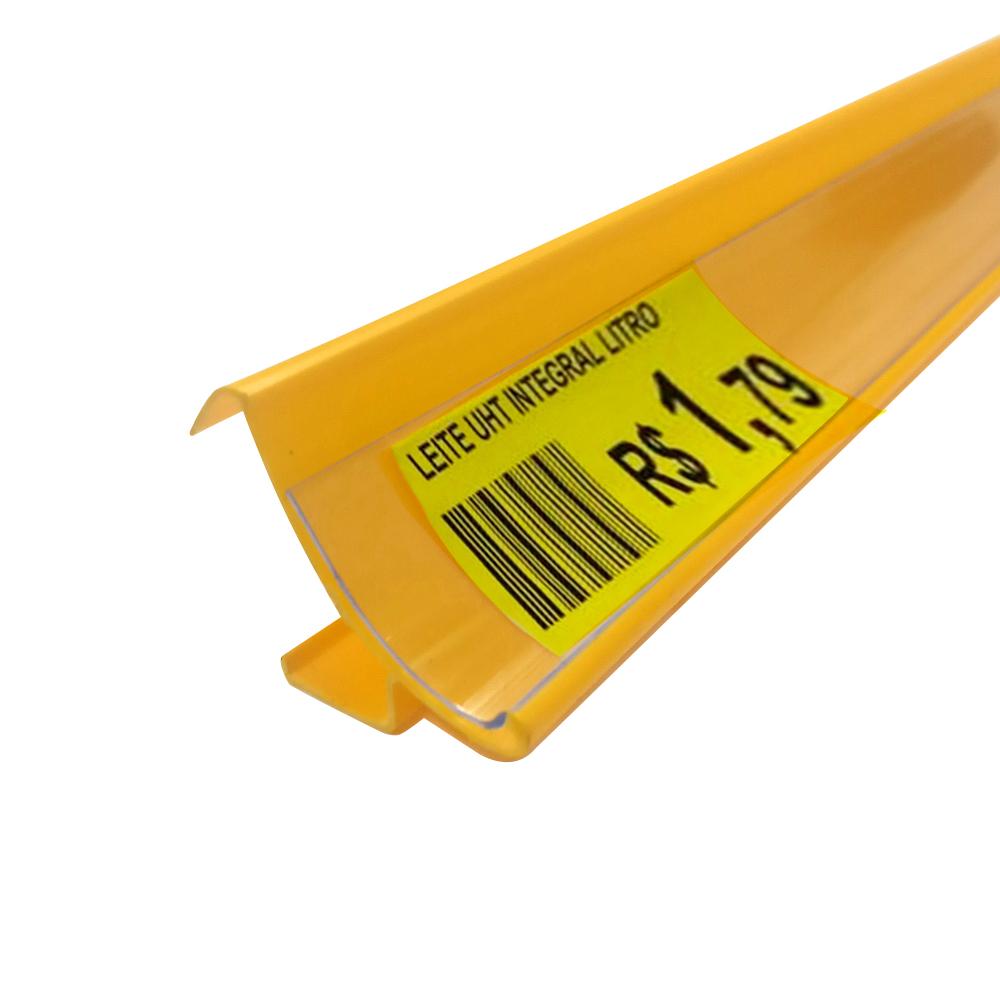 Gôndola Prateleira New Plus 1,70 Ponta GP - Sa Gôndolas Porta Etiquetas Amarelo