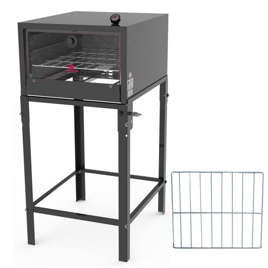 Kit - Forno Assador Refratário Gás Com Cavalete Fsp-6800 At + Grade Extra - Progás