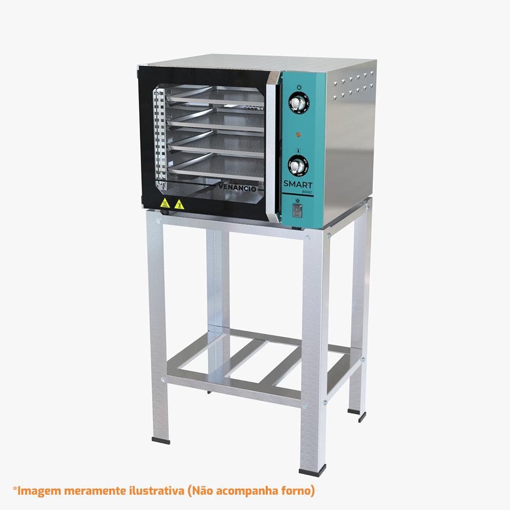 Mesa Bancada Em Aço Inox Cavalete De Apoio Para Forno FCSB Profissional - Venâncio 57430