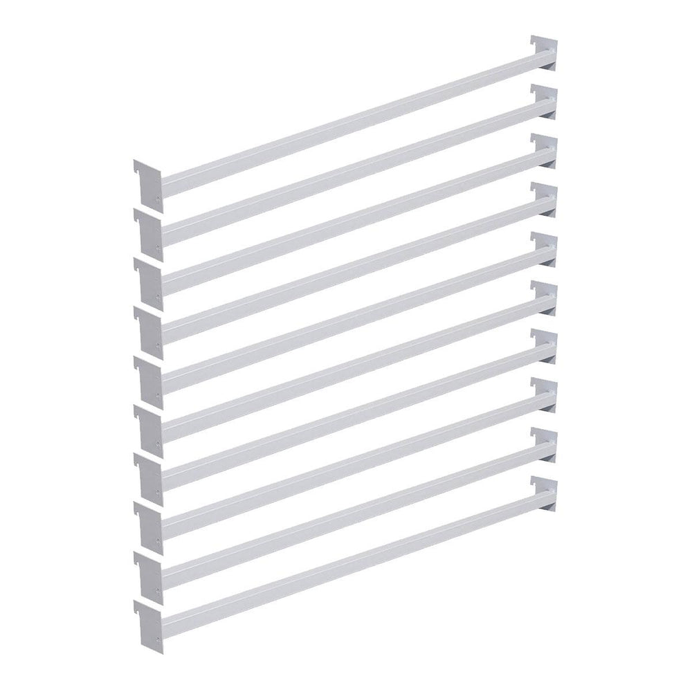Conjunto 10 Réguas 92cm Para Gôndolas Premium Flex Branco - Amapá