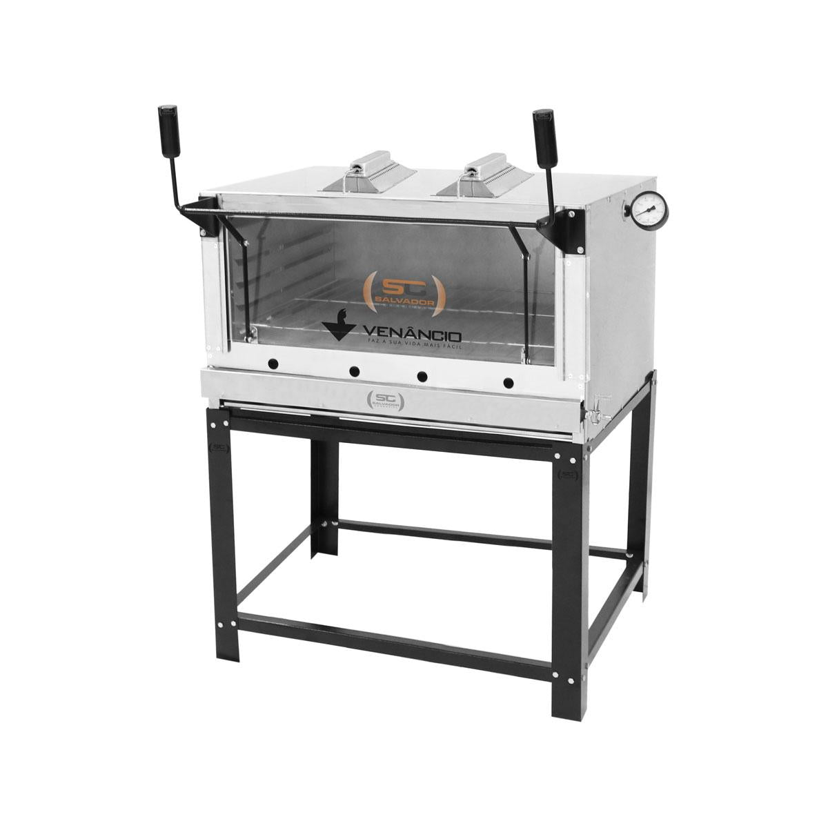 Forno De Lastro a Gás Refratário Infravermelho Gratinador Inox FIRIV90 - Venâncio 18696
