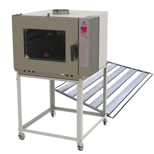 Kit - Forno Turbo Elétrico 5 Esteiras Monof 220v Prp-5000ne + 5 Esteiras - Progás