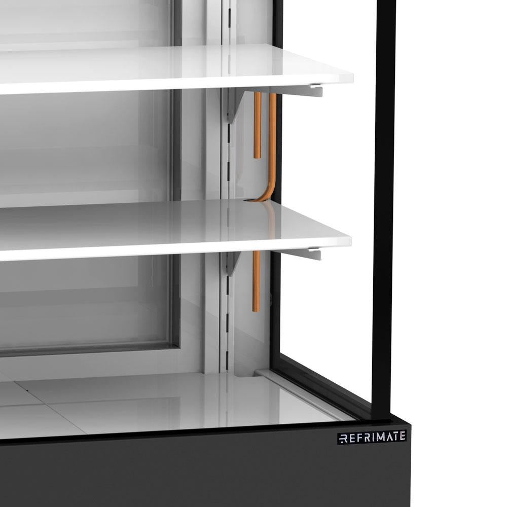 Vitrine Confeitaria Refrigerada Vanguard Plus 75cm Placa Fria 3°C a 10ºC CVPR2P 750 220V - Refrimate