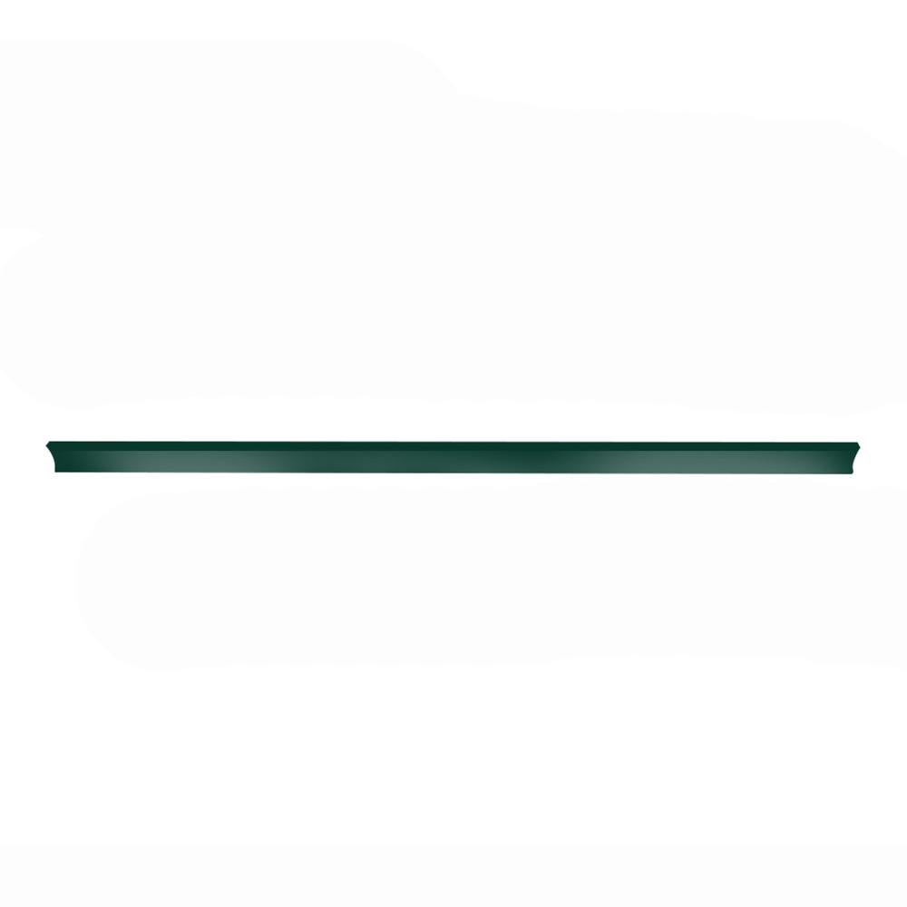 Bandeja Prateleira Ponta 30x73 Gôndolas New Plus Preto Porta Etiqueta Verde - SA Gôndolas