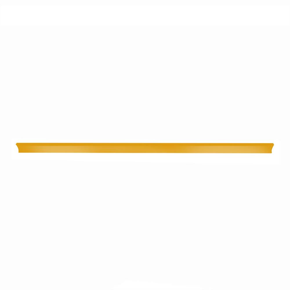 Bandeja Prateleira Ponta 30x73 Gôndolas New Plus Preto Porta Etiqueta Amarelo - SA Gôndolas