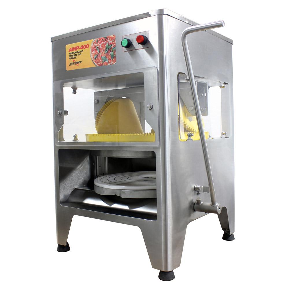 Maquina Abridora de Massa de Pizza Profissional Automática AMP-400 - Skymsen