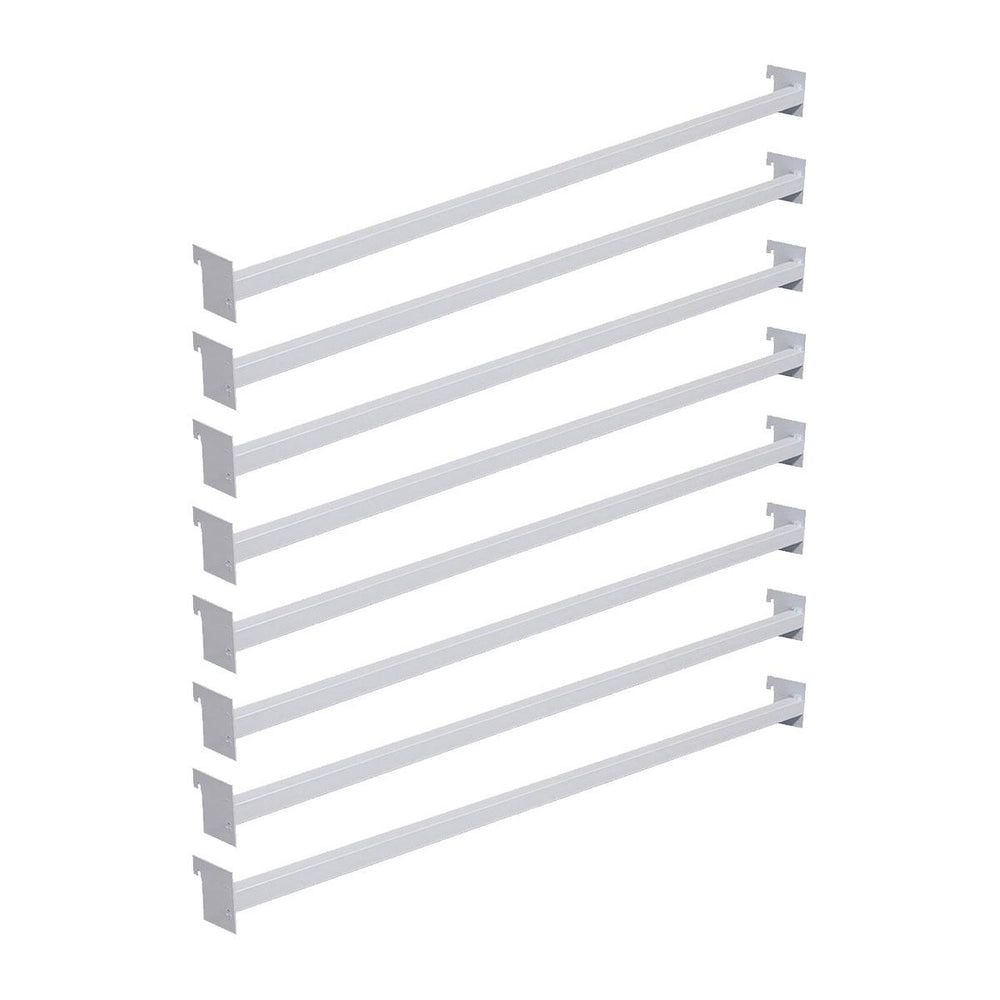 Conjunto 8 Réguas 92cm Para Gôndolas Premium Flex Branco - Amapá