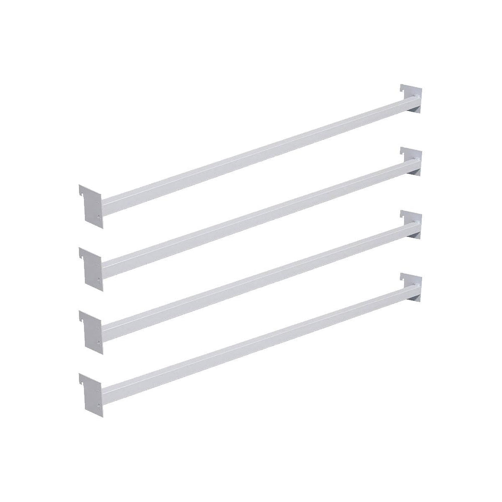 Conjunto 4 Réguas 92cm Para Gôndolas Premium Flex Branco - Amapá