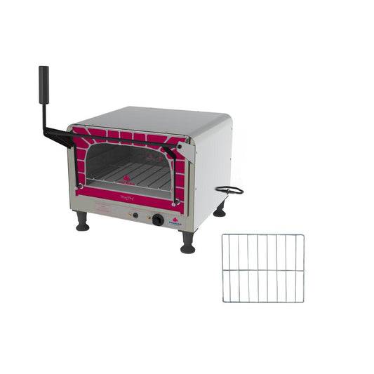 Kit - Forno Assador Refratário Elétrico Prpe-400 127v Mini Chef + Grade Extra - Progás