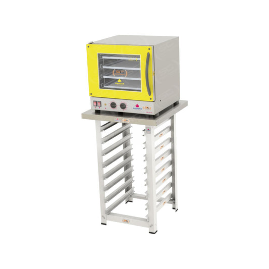 Kit - Forno Turbo Prp-004 127v Amarelo + Bancada Mes-004 - Progás