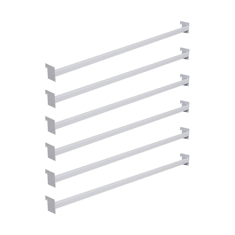 Conjunto 6 Réguas 92cm Para Gôndolas Premium Flex Branco - Amapá