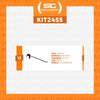 Kit 12 Ganchos 30cm Simples Pretos New Plus Para Organização de Gôndolas e Prateleiras - Sa Gondolas