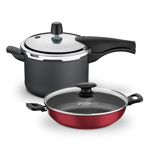 Kit - Panela de Pressão 4,5 Vancouver Grafite + 1 Panela Wok 28cm - Tramontina