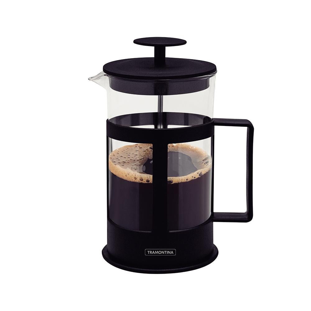 Cafeteira Francesa Para Café Gourmet em Vidro e Polipropileno Preto 1l - Tramontina 61767600