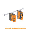Conjunto 8 Réguas 92cm Para Gôndolas Premium Flex Branco - Amapá