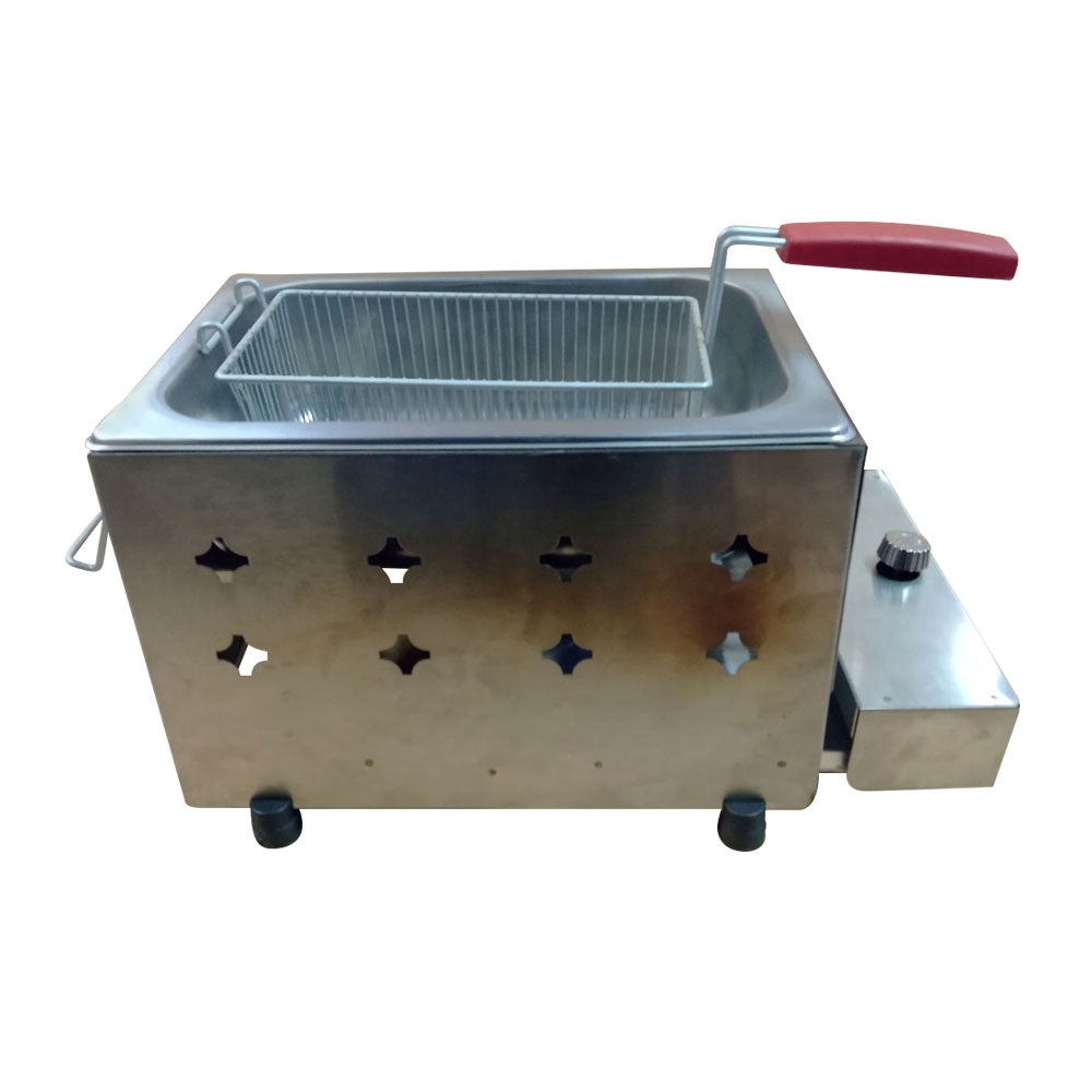 SEMINOVO - Tacho Fritador Retangular Fritura 1 Cesto Gas 5 Litros Óleo PR-10G - Progás