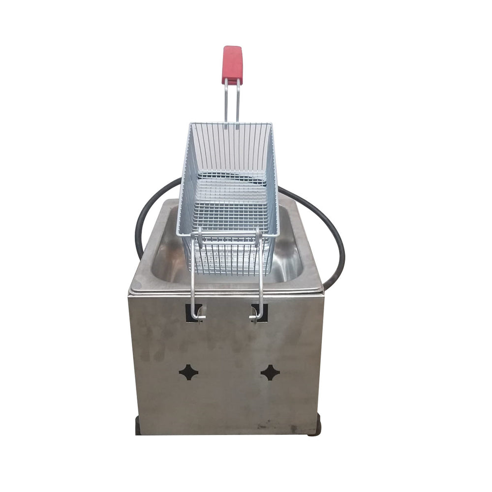 SEMINOVO - Tacho Fritador Retangular Fritura 1 Cesto Gas 5 Litros Óleo PR-10G - Progás