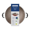 Kit - Panela Wok 6L Alumínio 36 Cm Paris Vermelho + 1 Jogo Churrasco 12pç - Tramontina