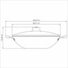 Panela Wok Paris Alumínio Antiaderente 36cm e Espátula de Silicone Verano Vermelho - Tramontina