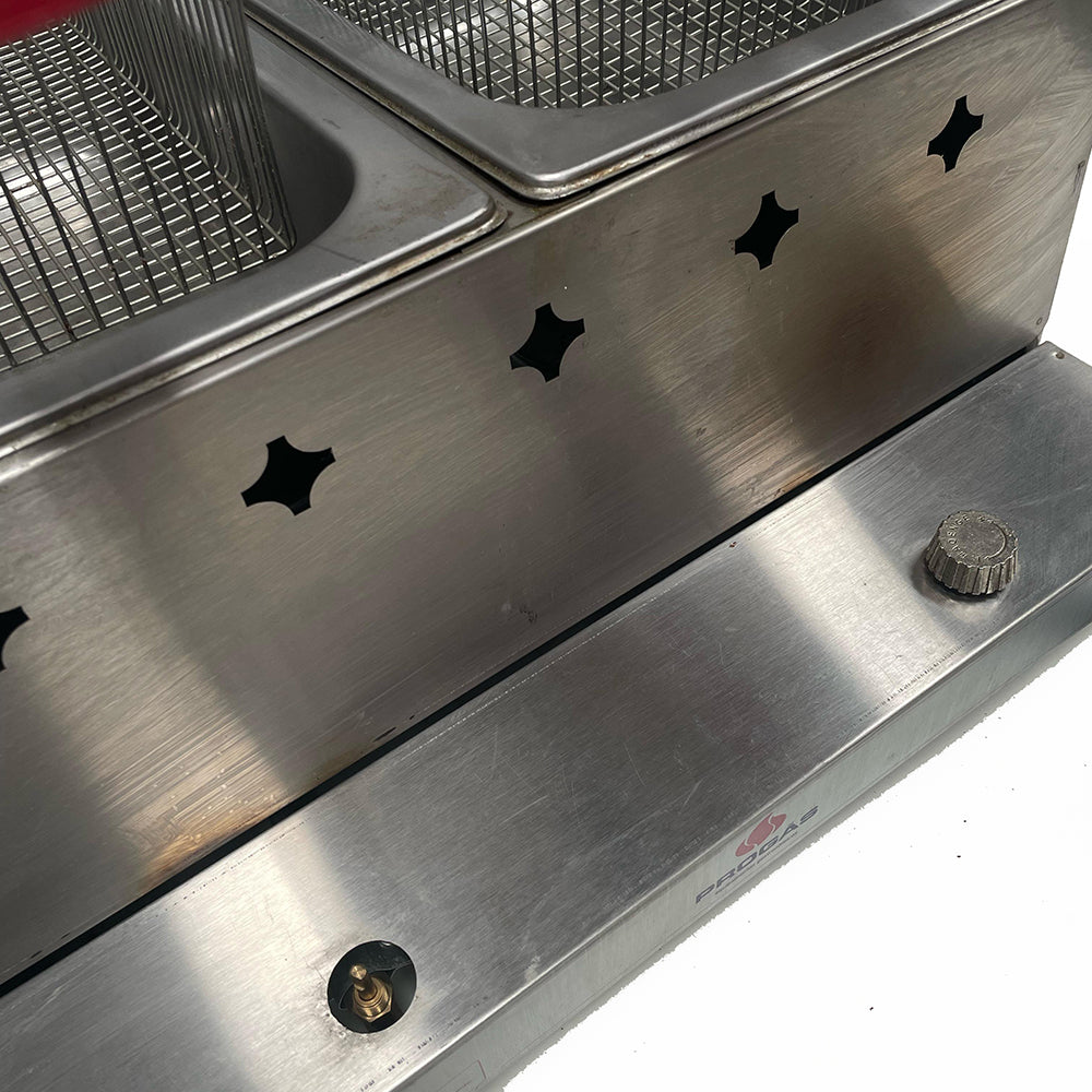 SEMINOVO - Fritador Retangular 2 Cestos Gás PR-20G - Progás