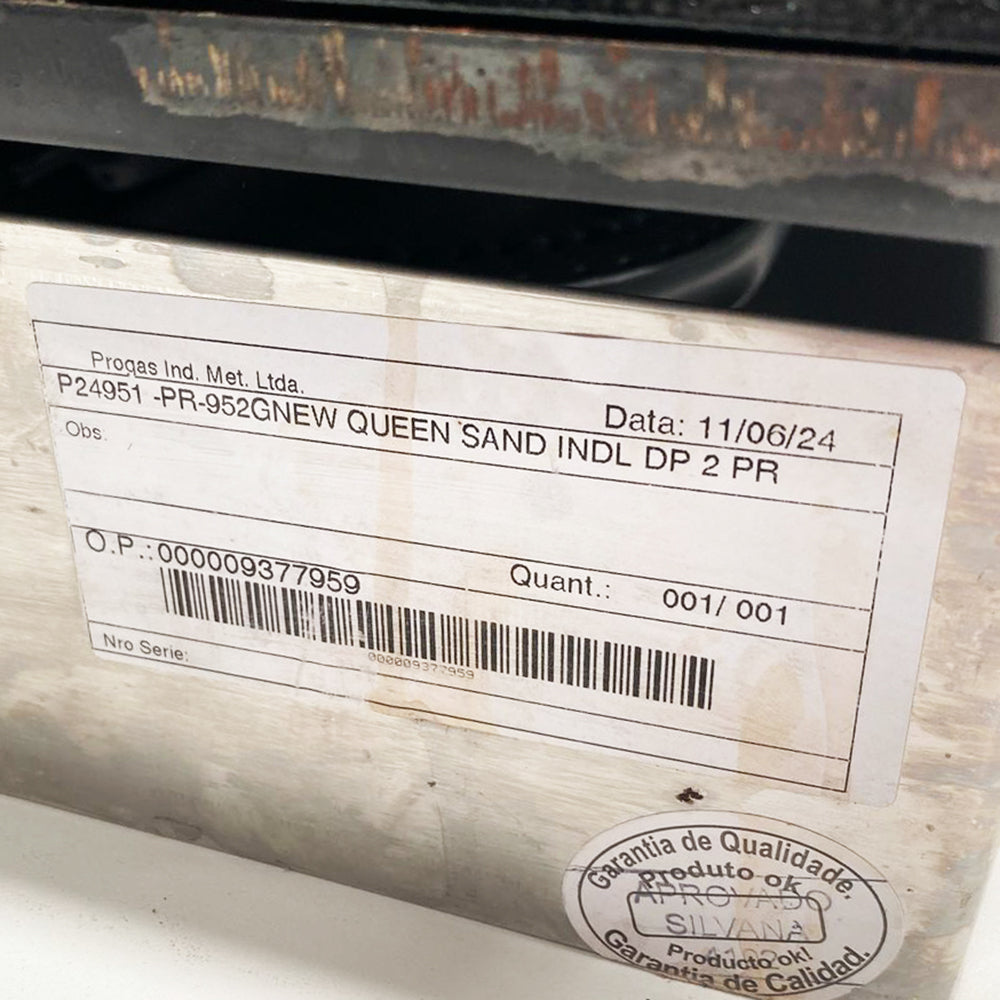 Semi - Sanduicheira Dupla 2 Prensas Lanche Gigante Gás Baixa Pressão Pr-952G - Progás