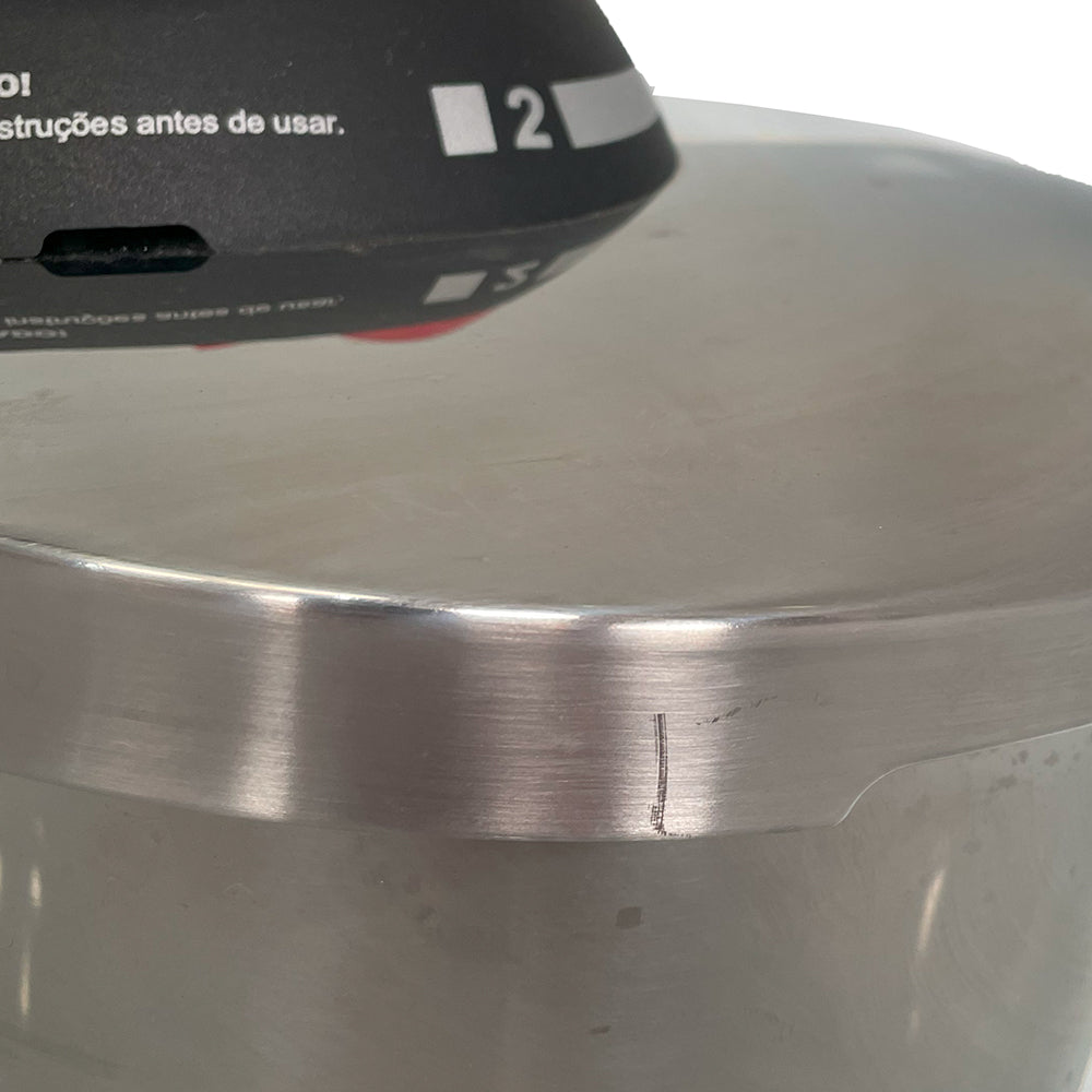 Semi - Panela de Pressão Solar Inox Fundo Triplo 5 Dispositivos de Segurança 22 cm 4,5 l - Tramontina 62513223