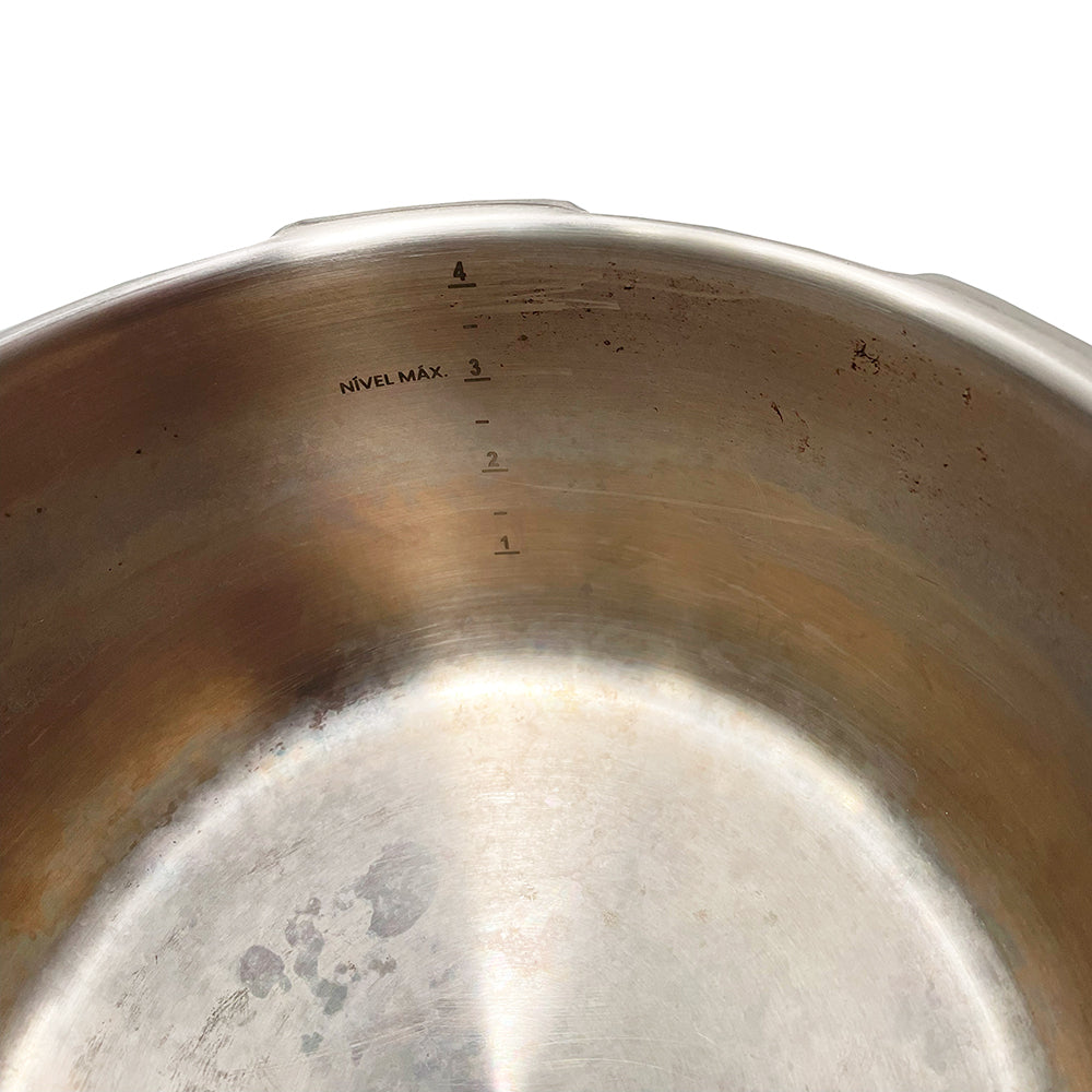 Semi - Panela de Pressão Solar Inox Fundo Triplo 5 Dispositivos de Segurança 22 cm 4,5 l - Tramontina 62513223