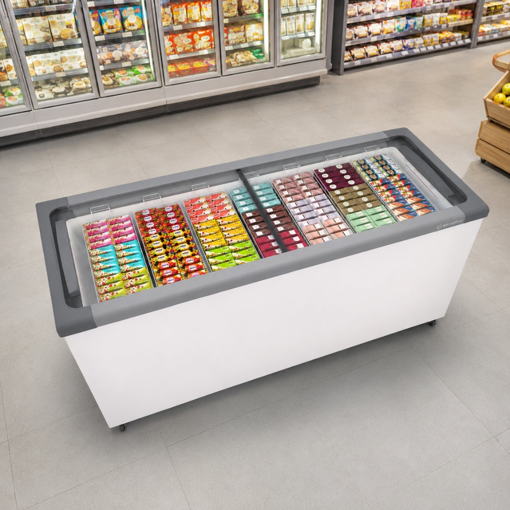 Freezer Horizontal Tampa de Vidro 505L NF55 - Metalfrio – Salvador