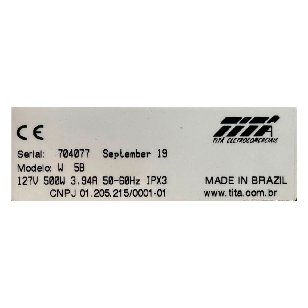 SEMINOVO - Estufa Horizontal Salgados 5 Bandejas W5b - Titã 127v