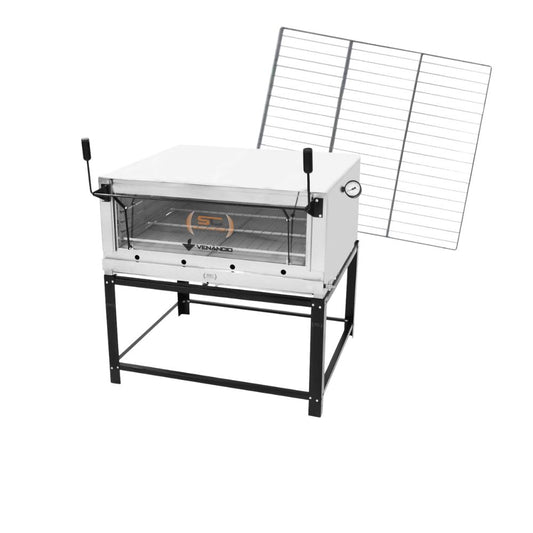 Kit Forno De Lastro a Gás Refratário Roma Inox FIRI110 + Grade Extra - Venâncio