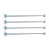 Kit 4 Réguas Para Gondola 91cm - SA Gôndolas