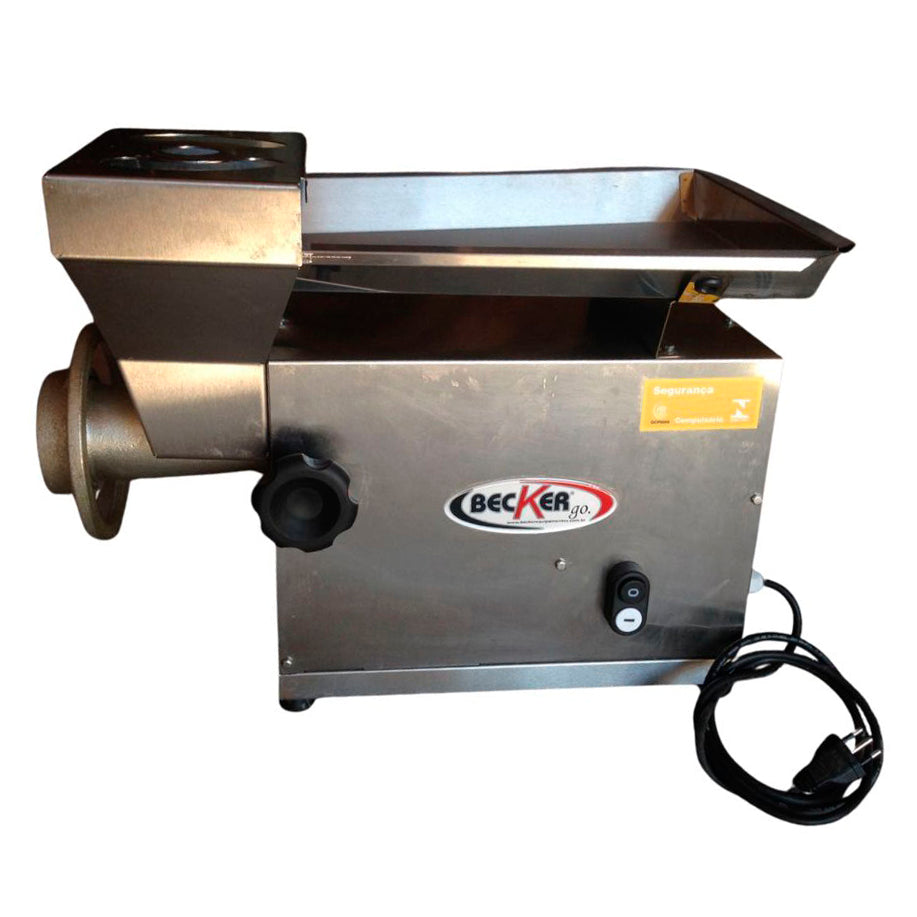 SEMINOVO - Moedor Picador Carne Boca 10 motor 1/2 HP MBI-10 Bivolt - Becker