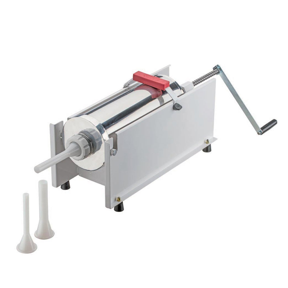 Ensacadeira de Linguiça Manual Profissional Inox Horizontal 8 Litros com Fuso 5719 – Malta