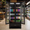 Refrigerador Expositor Vertical Bebidas Duas Portas Vidro 691/752L VB70AH All Black 220V - Metalfrio