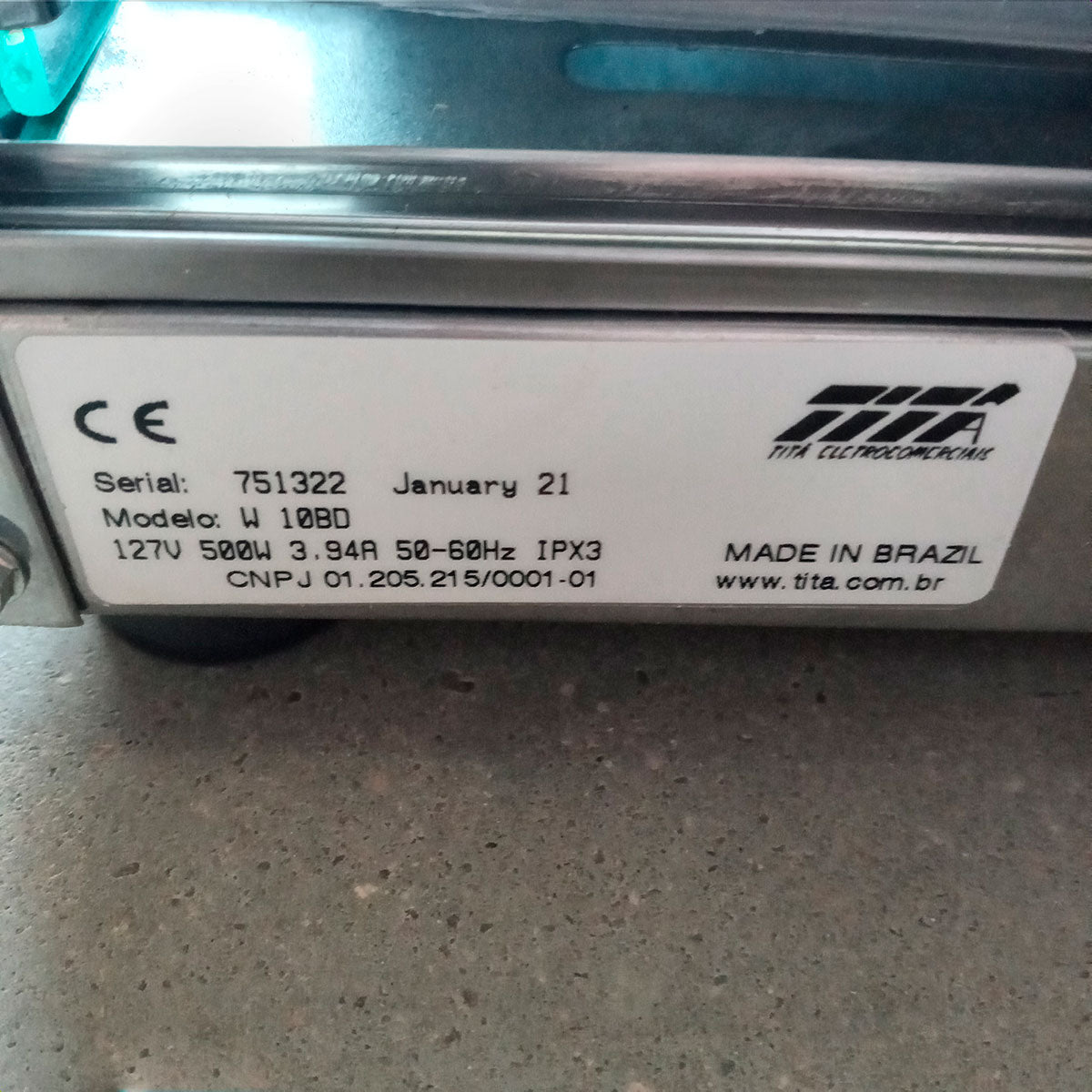 SEMINOVO - Estufa Horizontal Salgados 10 Bandejas Duplas W10BD - Titã 127V