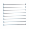 Kit 8 Réguas Para Gondola 91cm - SA Gôndolas
