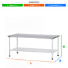 Bancada Profissional de Apoio Tampo Inox  1,40m X 0,90m Ba 1400/900 - Metalcubas