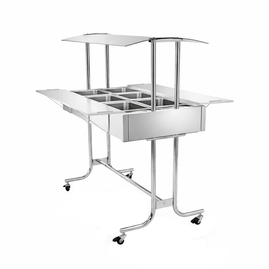 Buffet Estufa de Aquecimento Profissional Self Service Térmico 6 Cubas EA6M  –  Venâncio