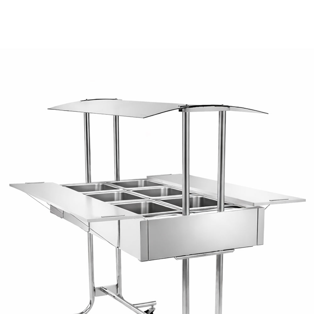 Buffet Estufa de Aquecimento Profissional Self Service Térmico 6 Cubas EA6M  –  Venâncio