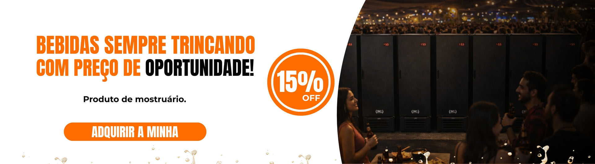 Banner Cervejeira Visa Cooler 15% OFF