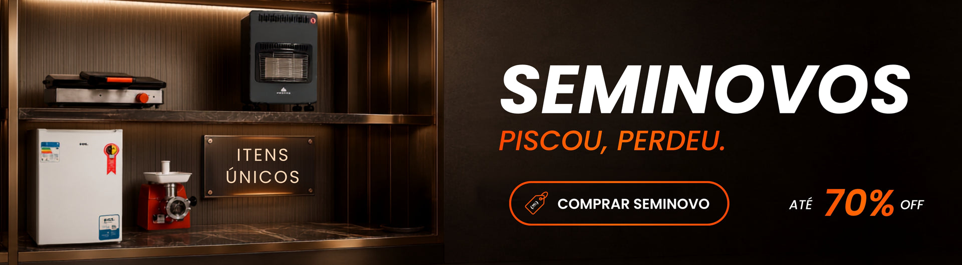 SEMINOVOS - Alto desempenho preco reduzido com ate 70% de desconto